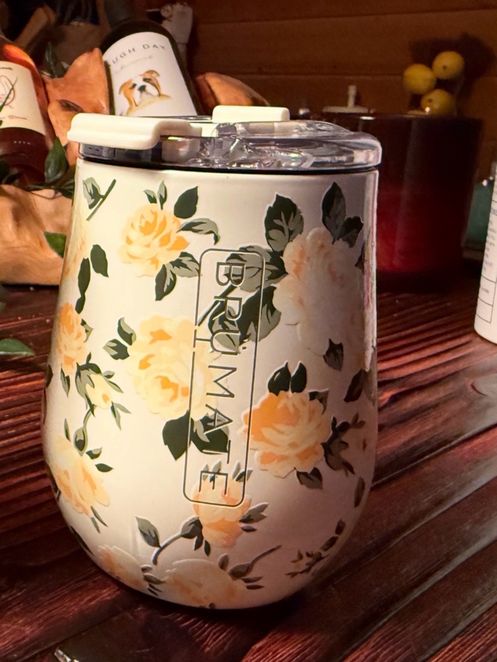 Brumate 15 oz uncork’d Cottage Rose